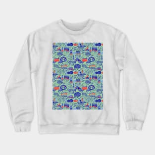 London sightseen naive style Crewneck Sweatshirt